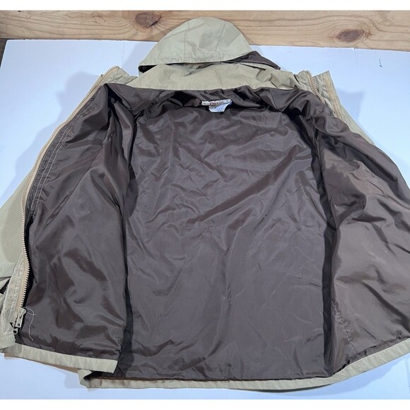 Vintage Orvis Gore-Tex Hooded Field Parka Storm Coat Rain Jacket Men's Large - Picture 10 of 13